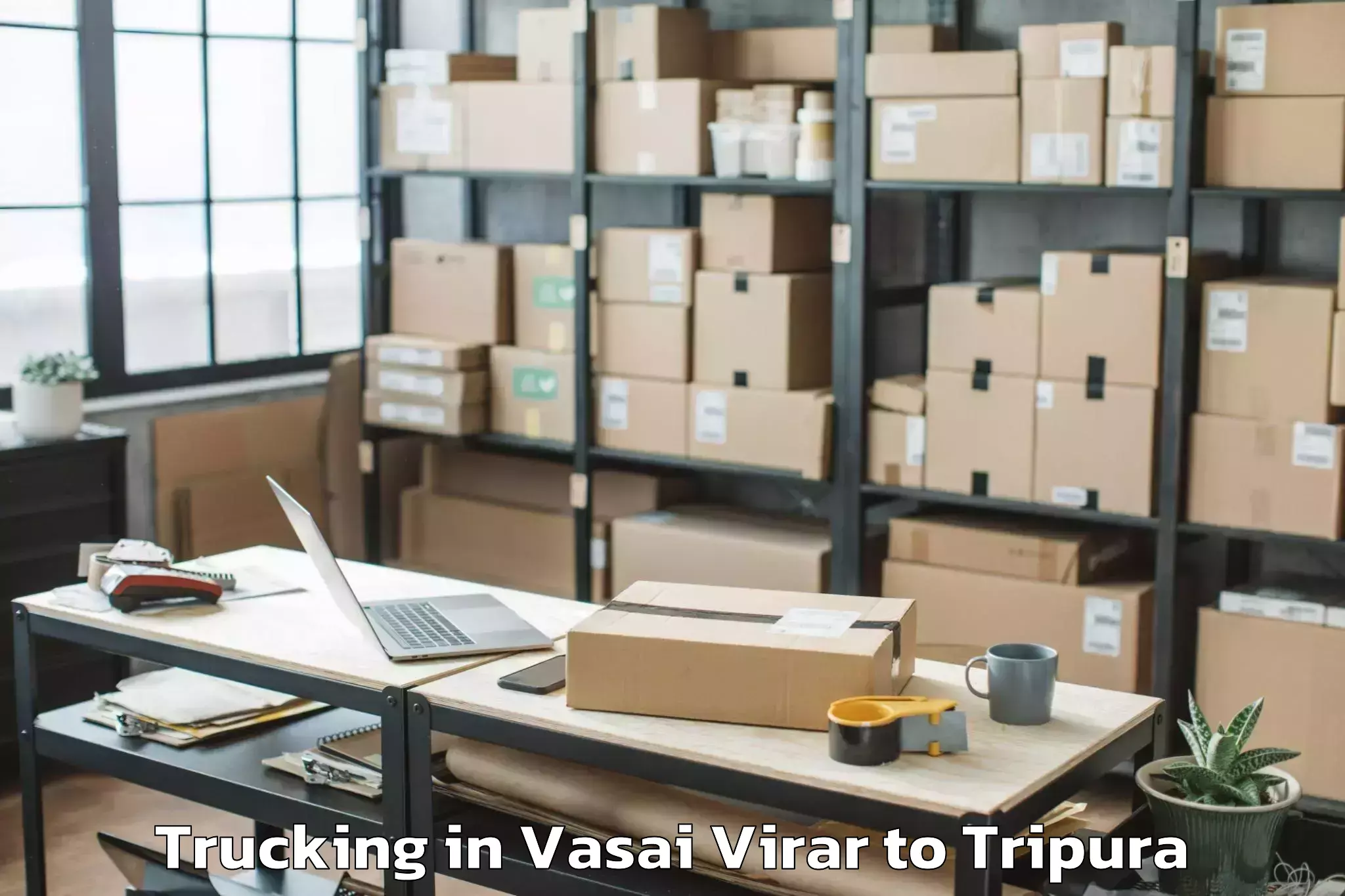 Affordable Vasai Virar to Jampuijala Trucking